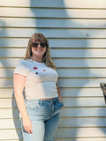 Star embroidered Baby Tee