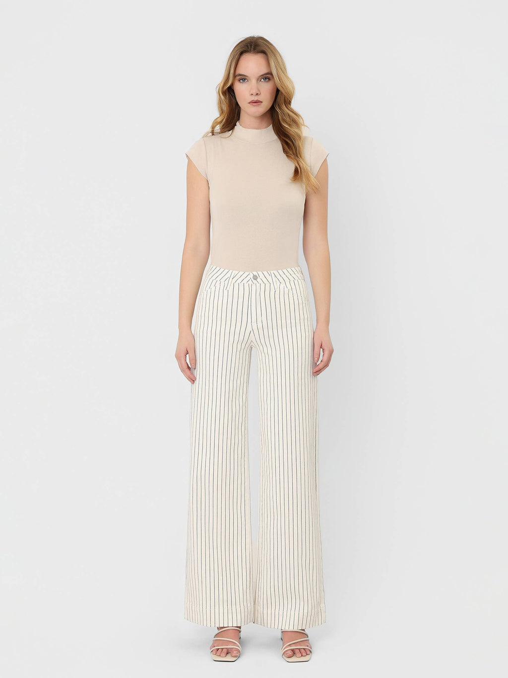 Full Length Stripe Wide Leg