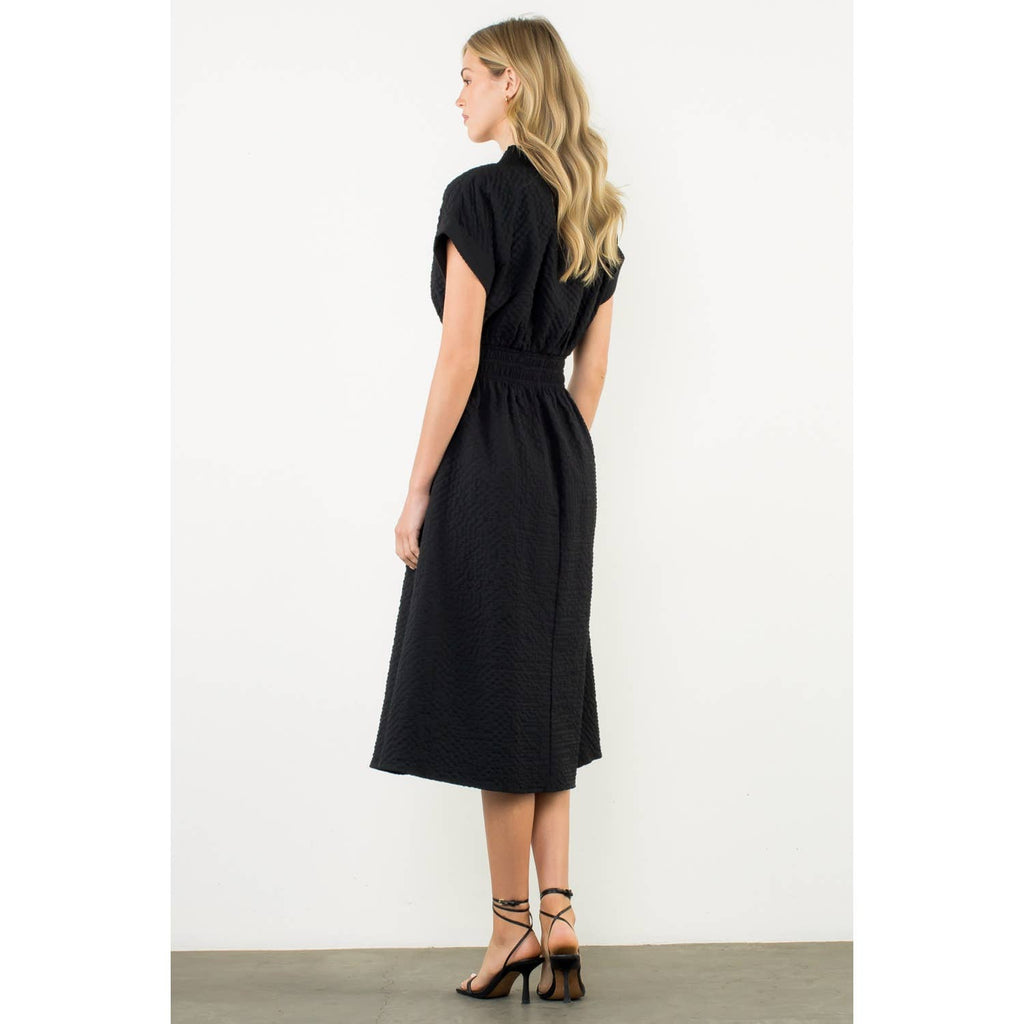 Crinkle Smocked Waist Dress
