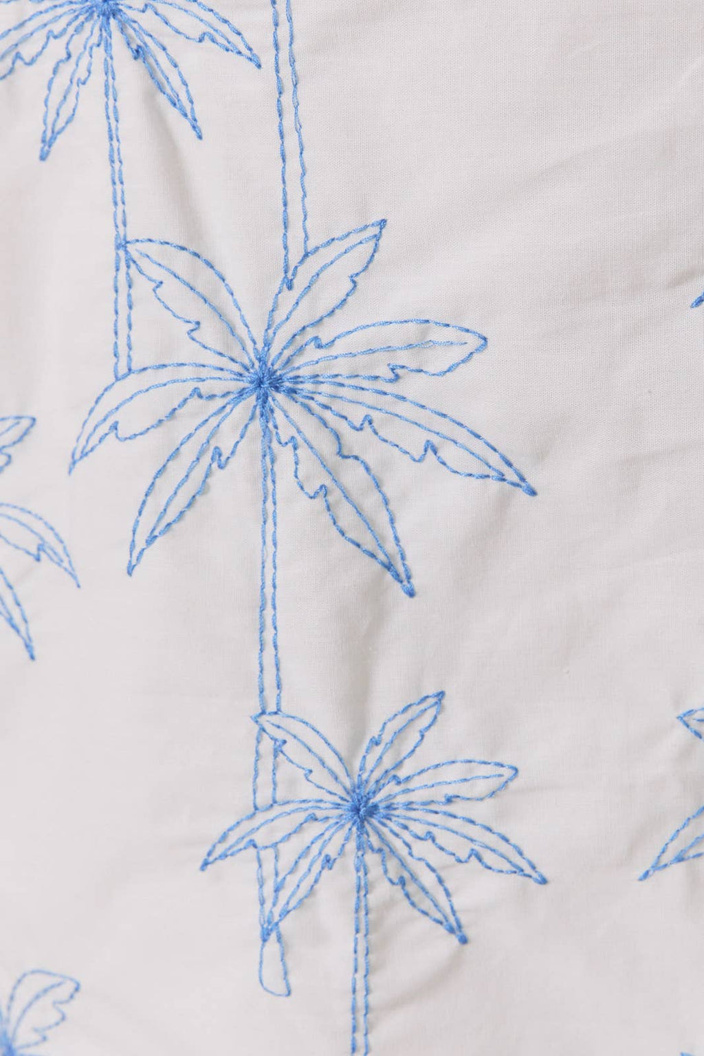 Palm tree embroidered top