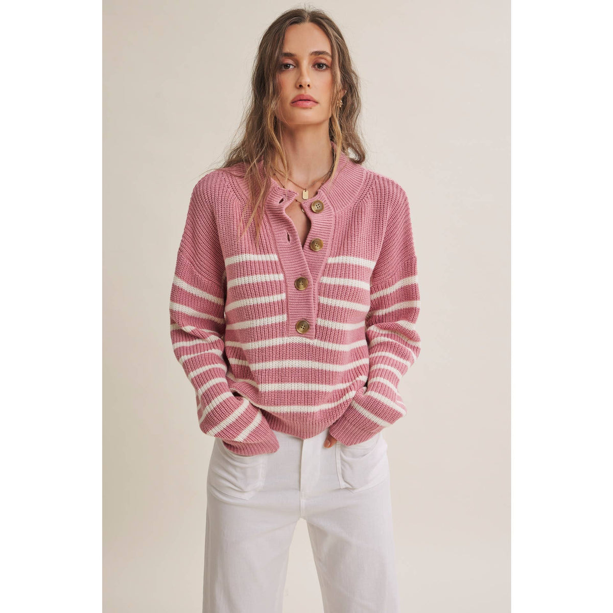 Weekend Henley Sweater