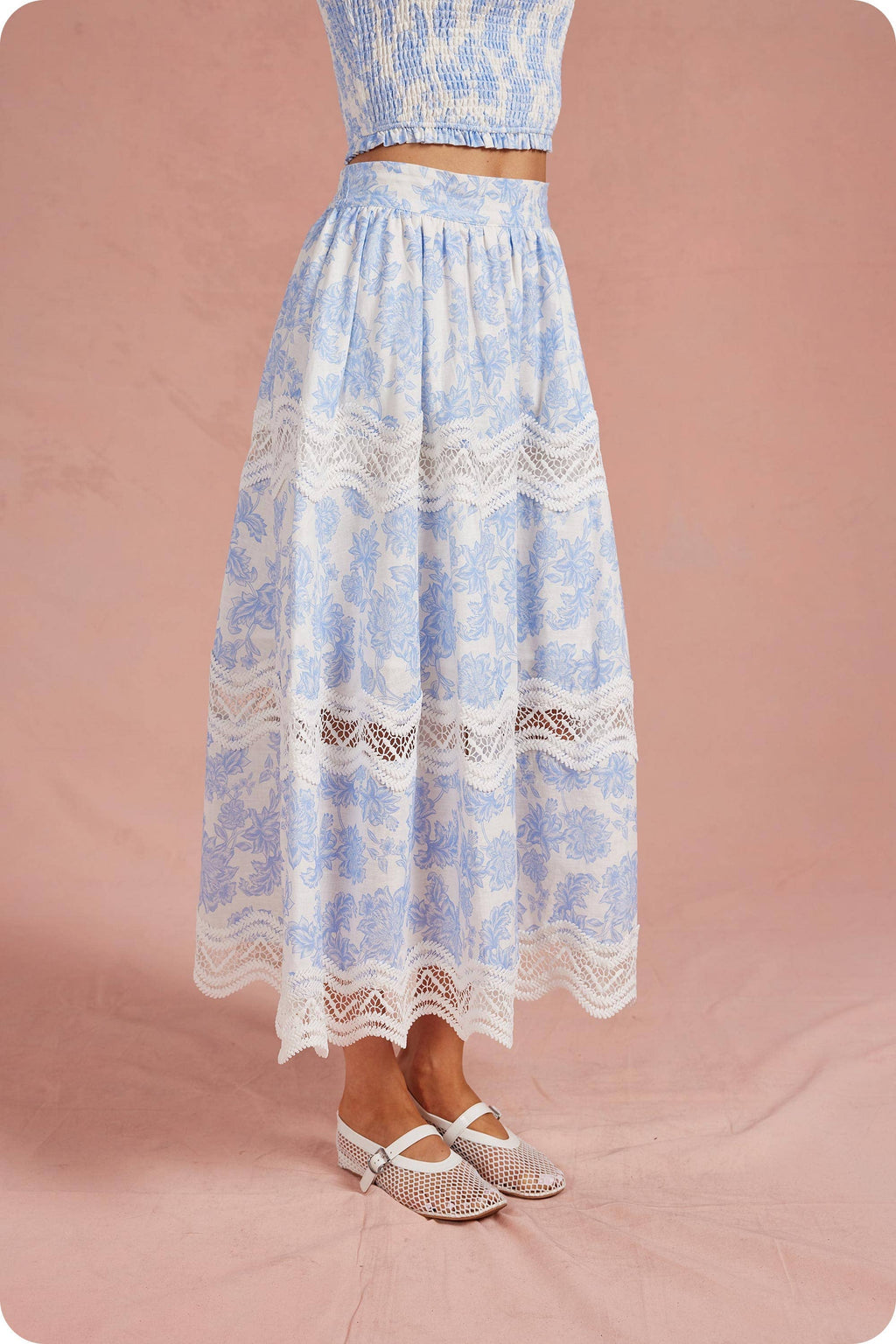 Botanical Garden Midi Skirt Set