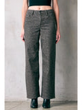 Dark Brown Cheetah High Rise Dad Jean