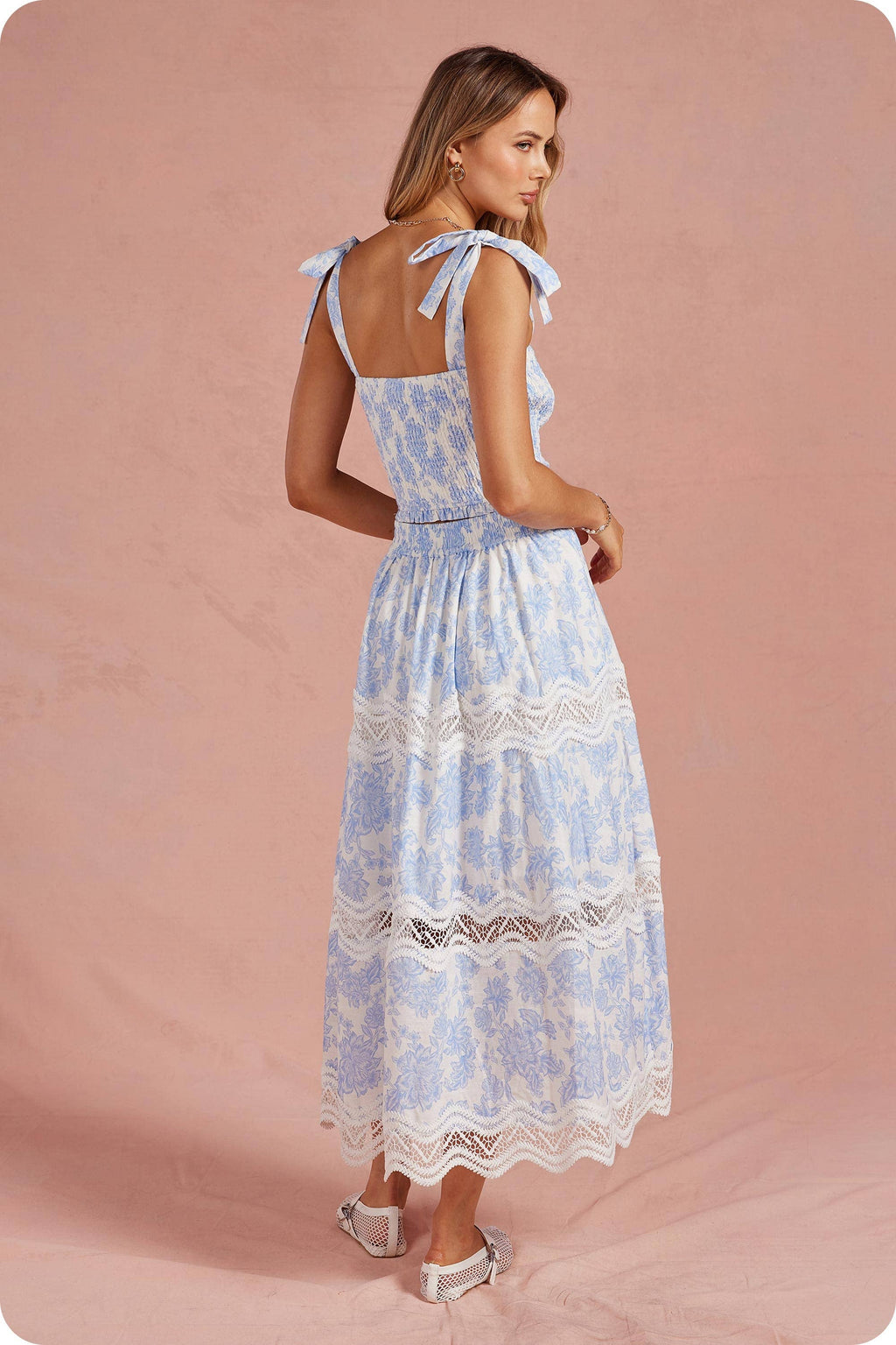 Botanical Garden Midi Skirt Set