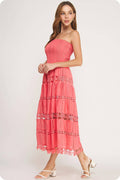 Eyelet Lace Tube Dress