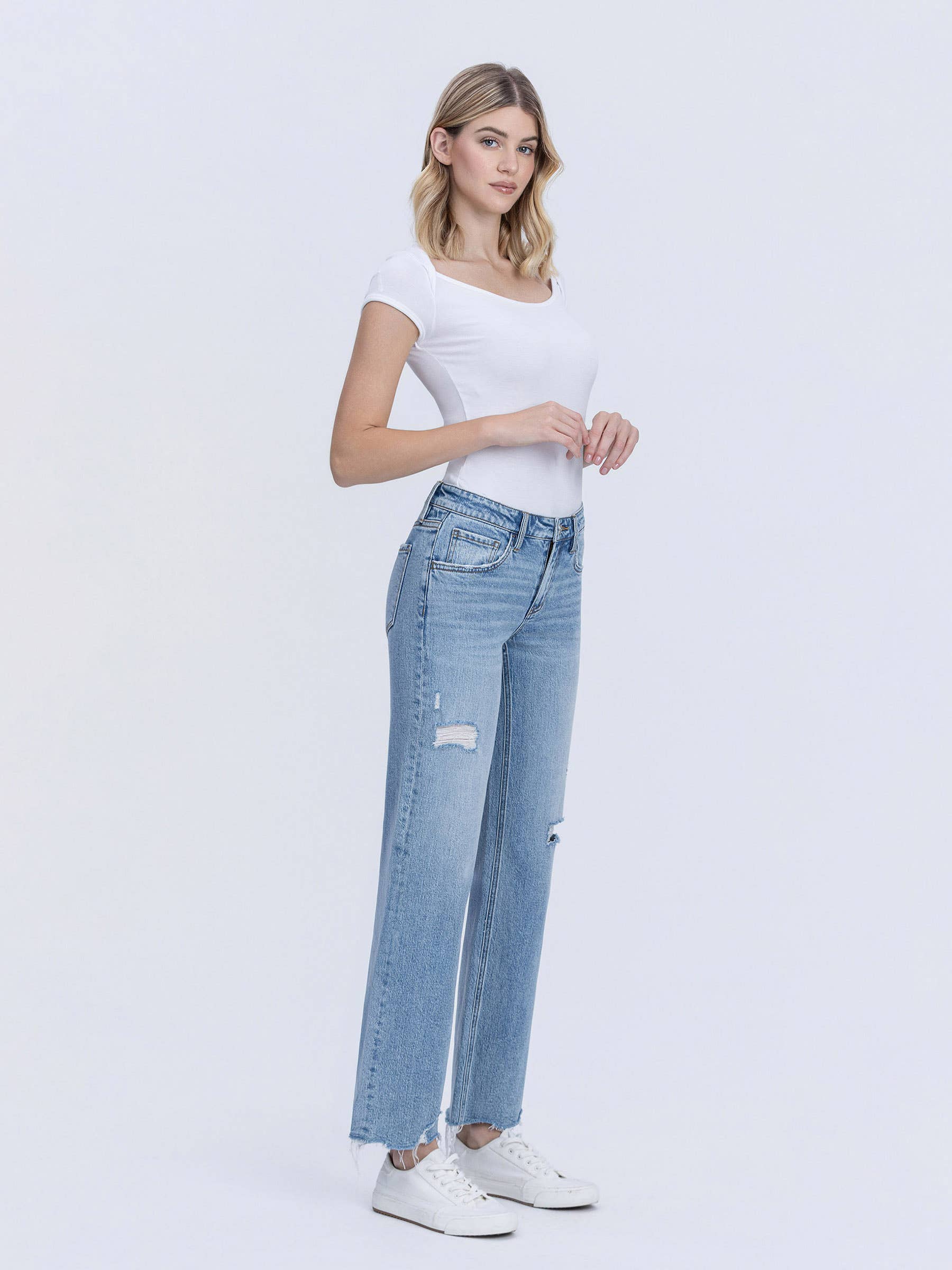 Aileeah LOW RISE DISTRESSED