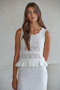 Knit Sweater Cotton Acrylic Polyester Crochet Top