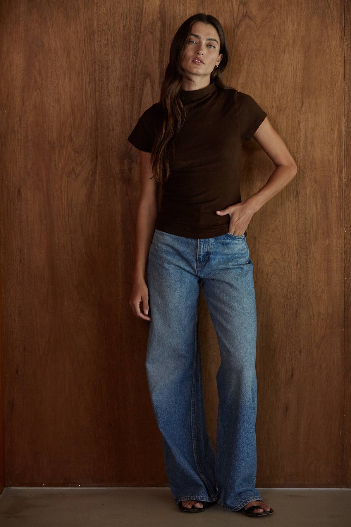 Knit Mock Neck Top