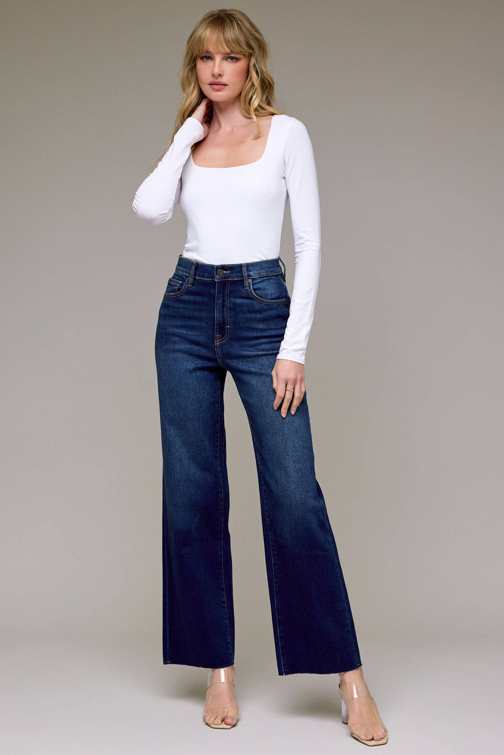 Clean Stretch Dad Jean