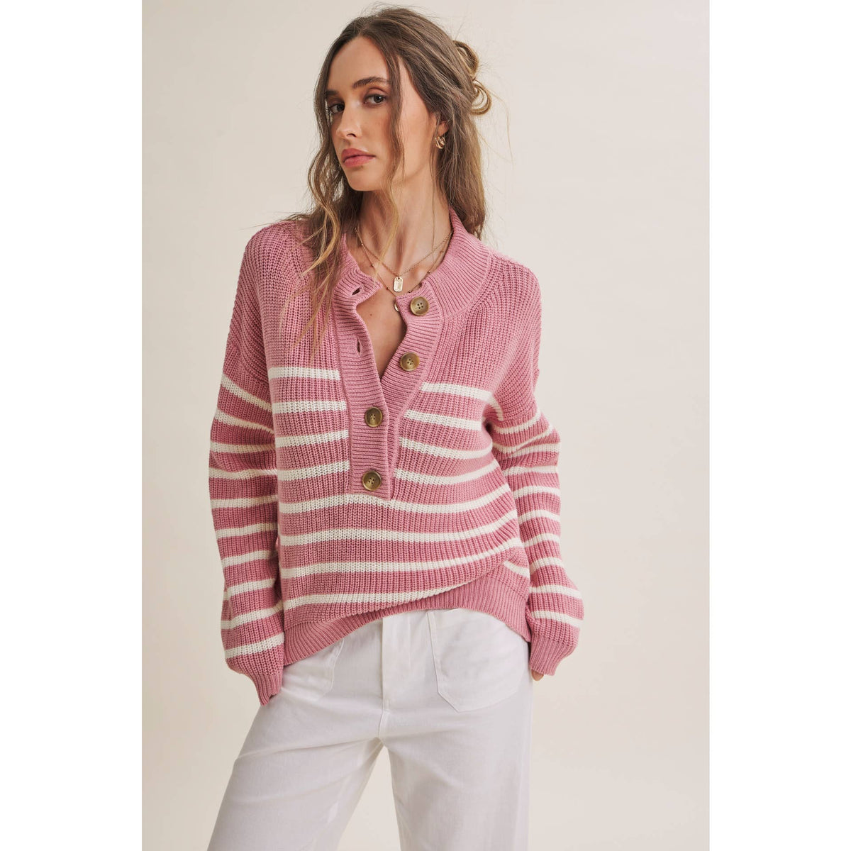 Weekend Henley Sweater