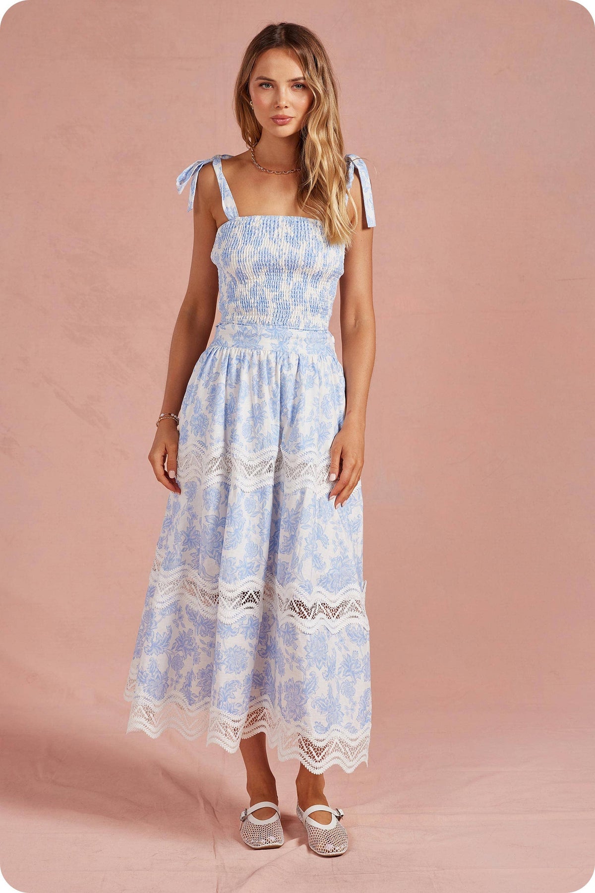 Botanical Garden Midi Skirt Set