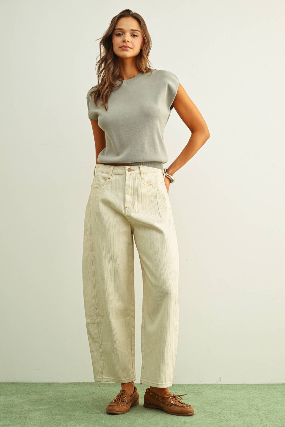Cap Sleeve knit top