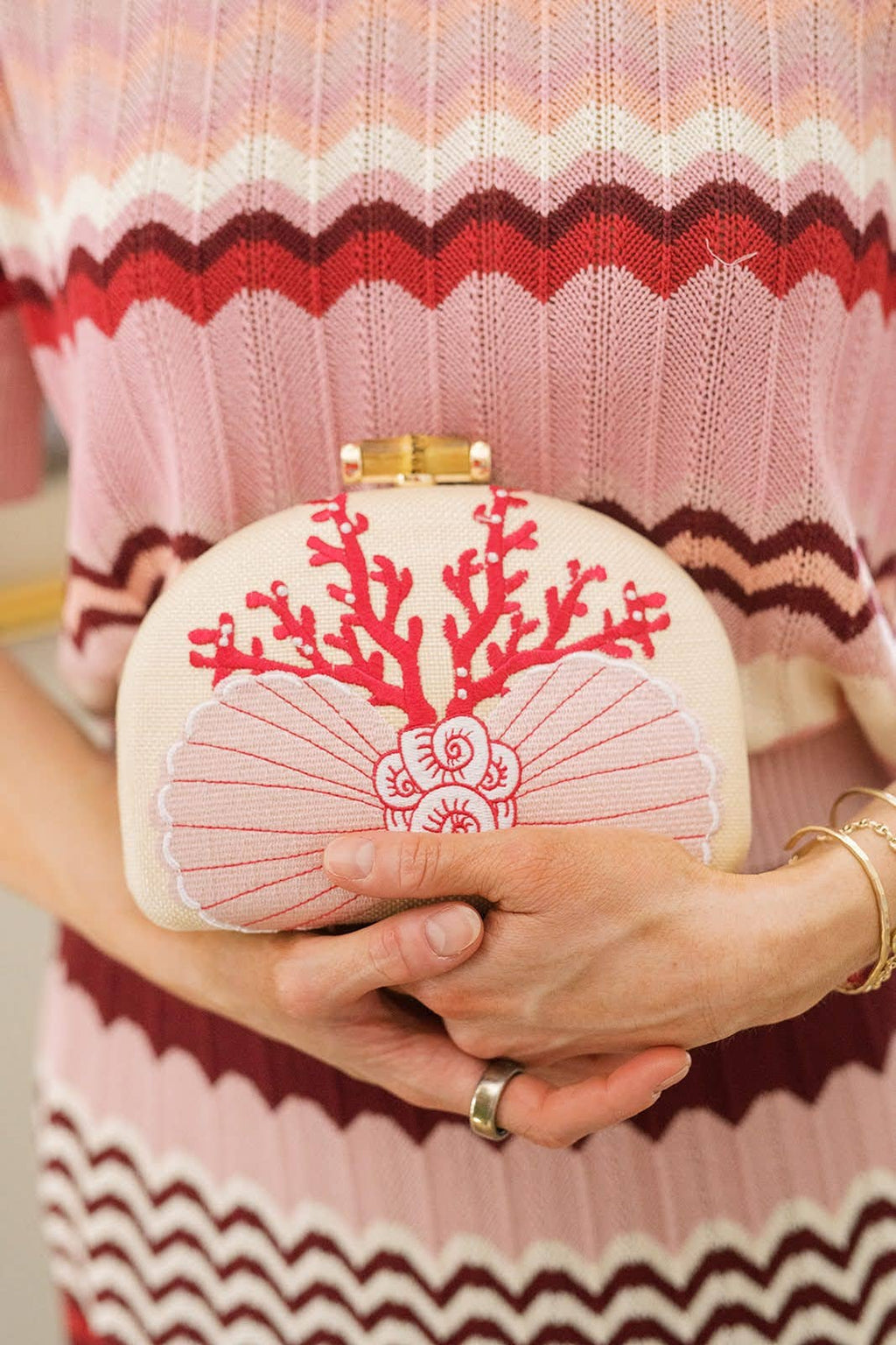 Embroidered - Clutch
