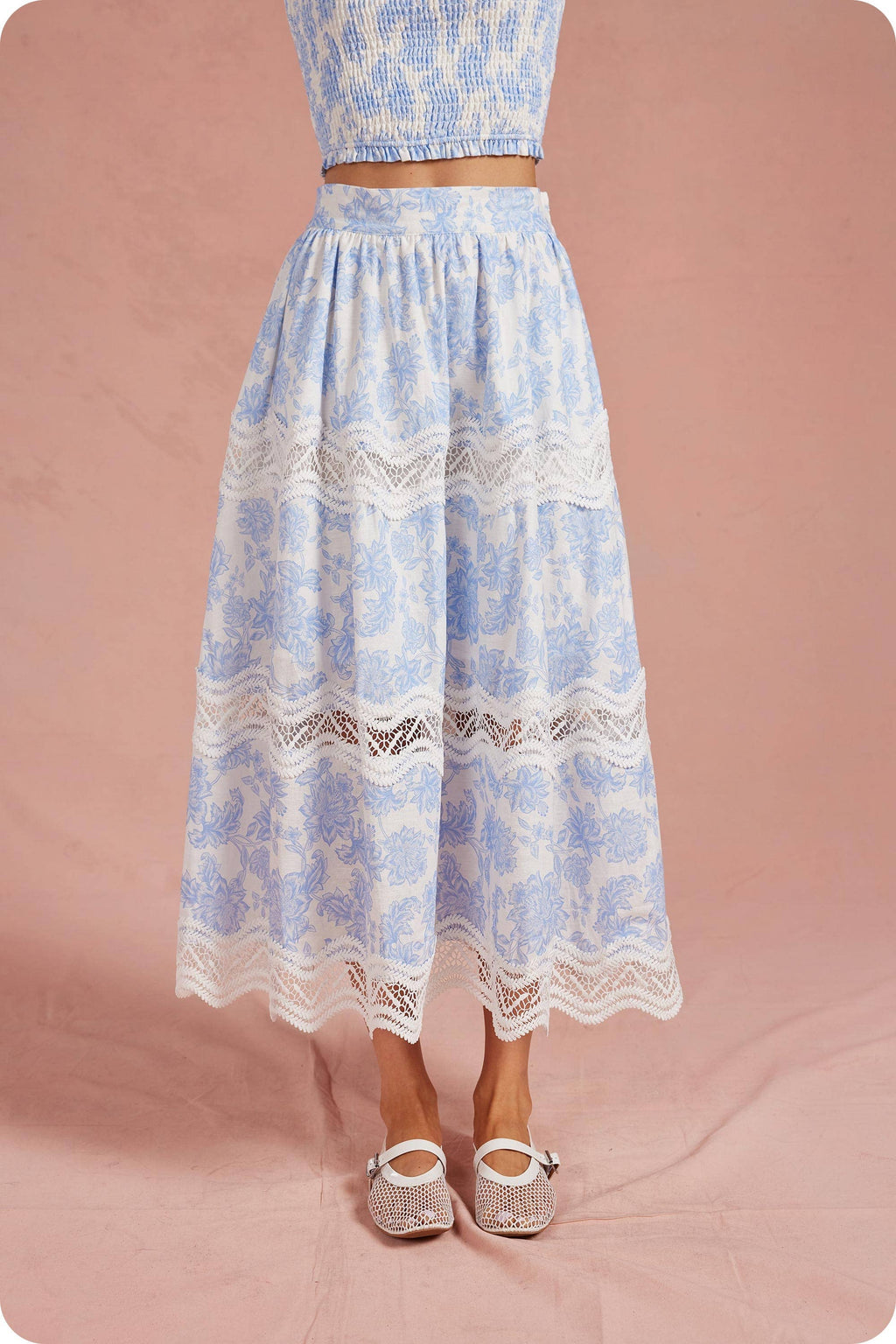 Botanical Garden Midi Skirt Set