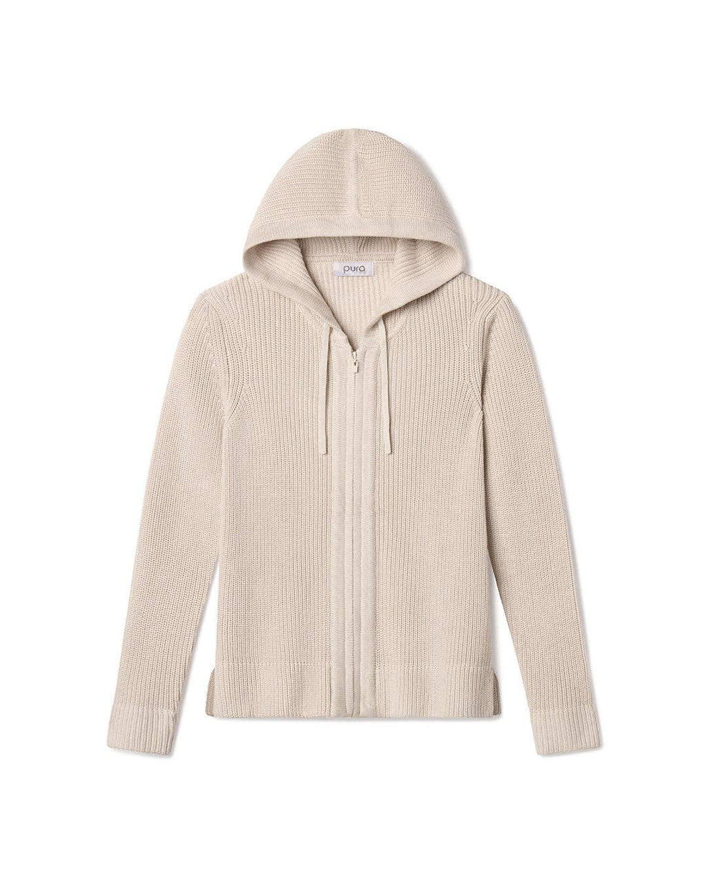 Cotton Fisherman Hoodie Oatmeal