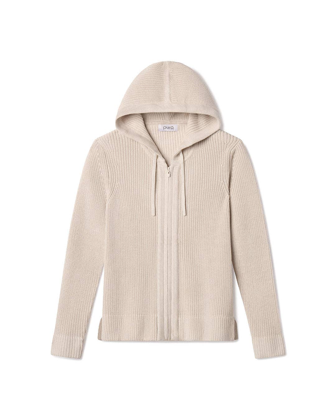 Cotton Fisherman Hoodie Oatmeal