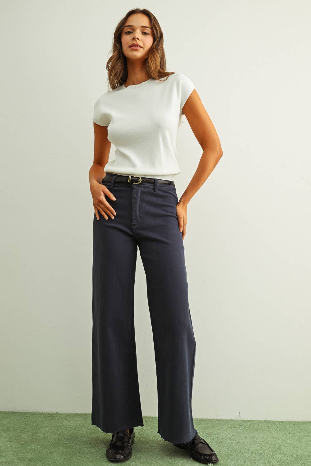Cap Sleeve knit top