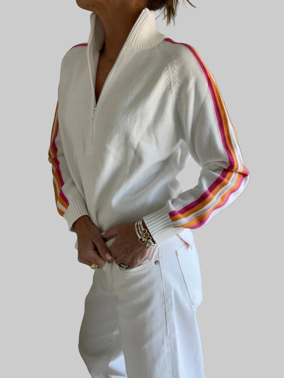 Beach Day Qrtr. Zip Sweater