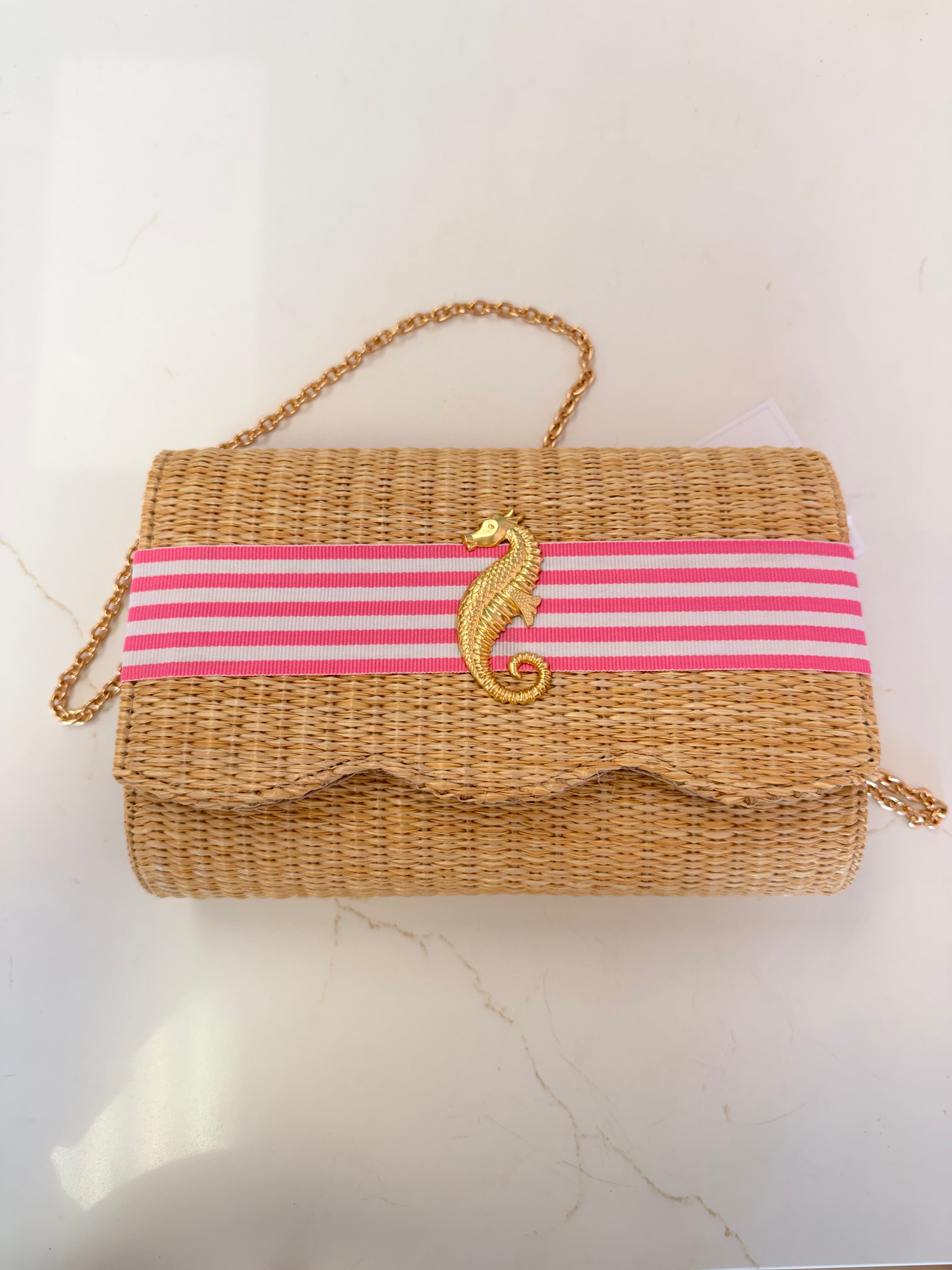 Ruby Straw Scalloped