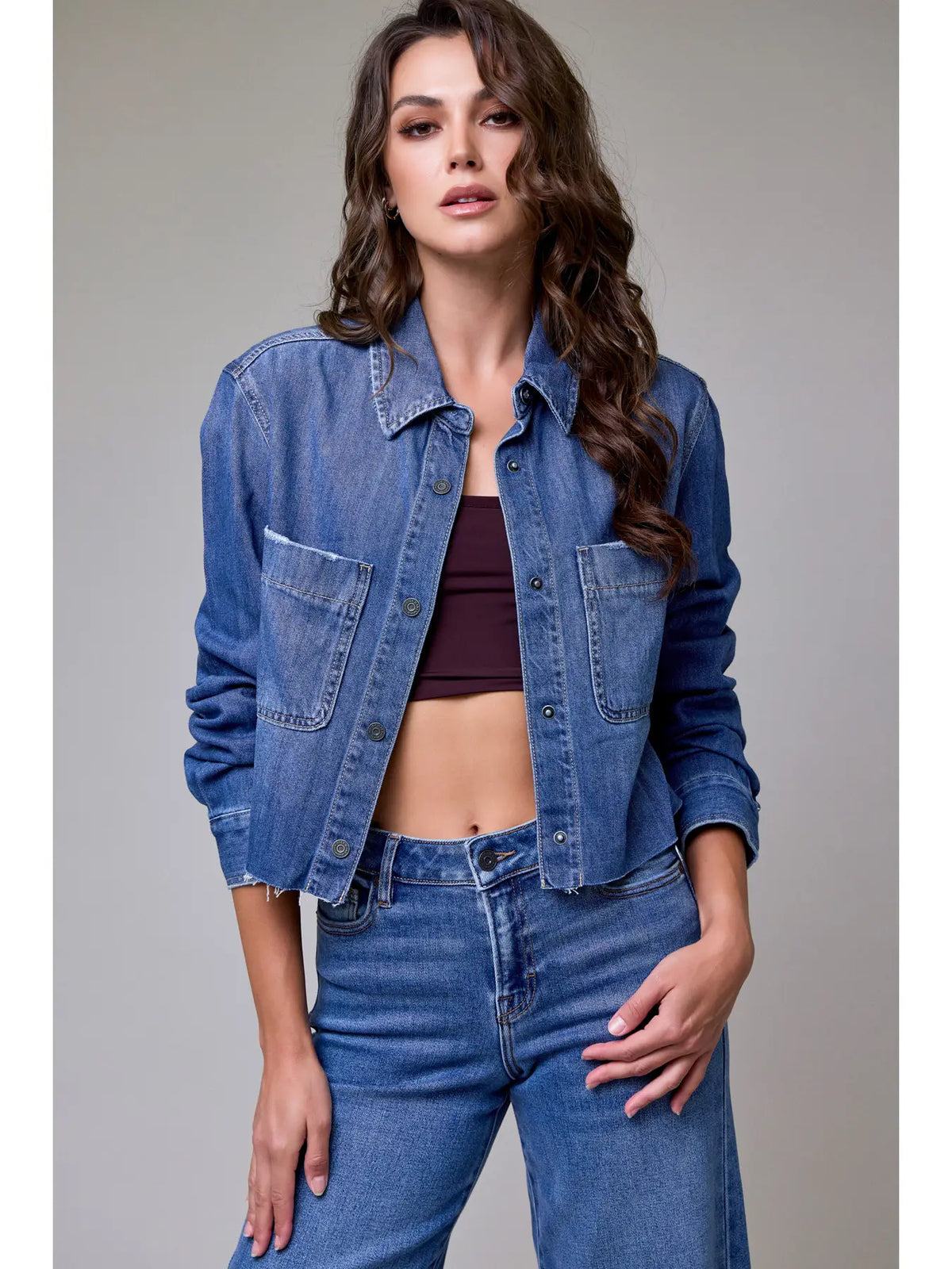 Cropped Denim Jacket