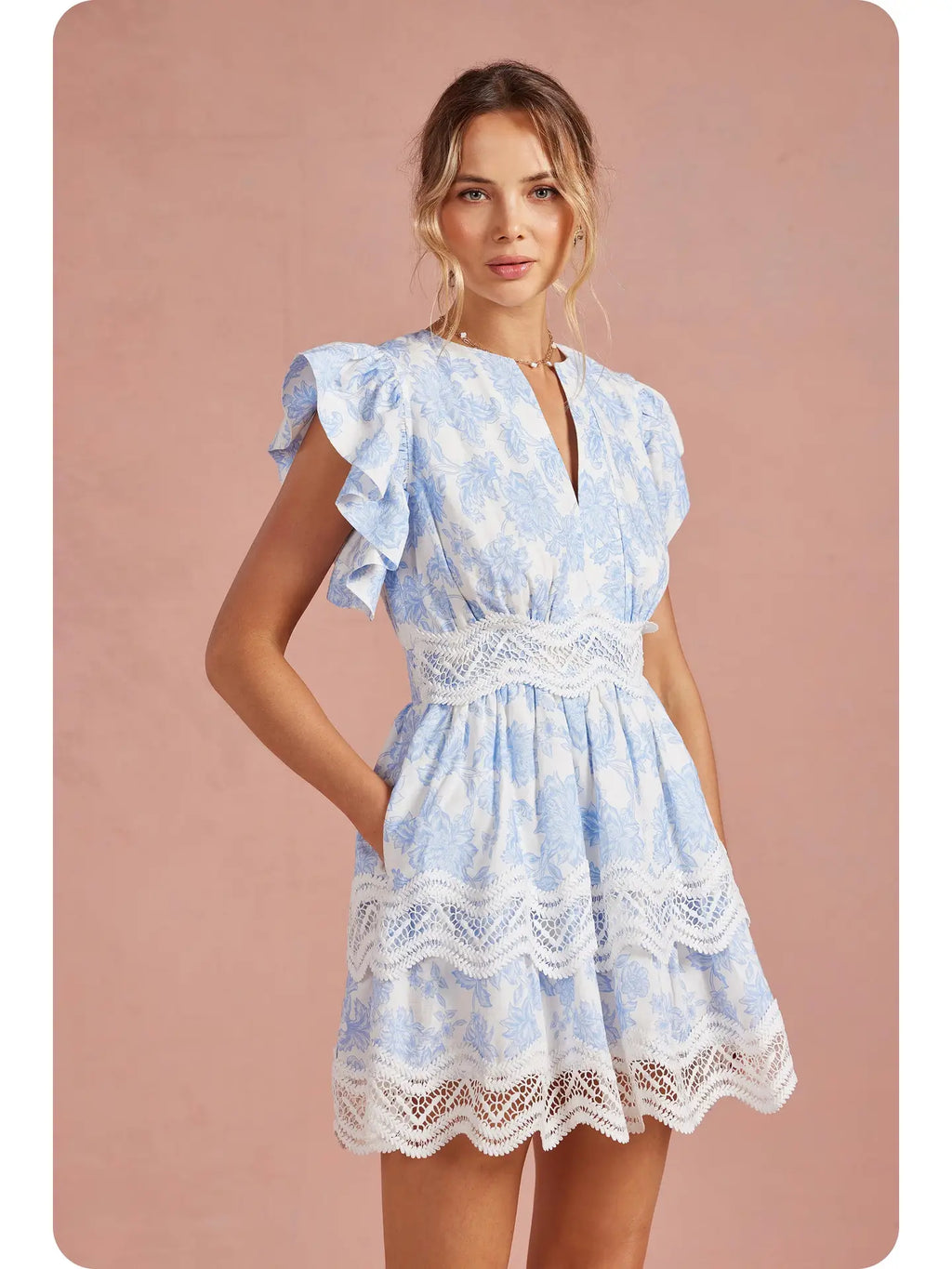 Botanical Embroidered Dress