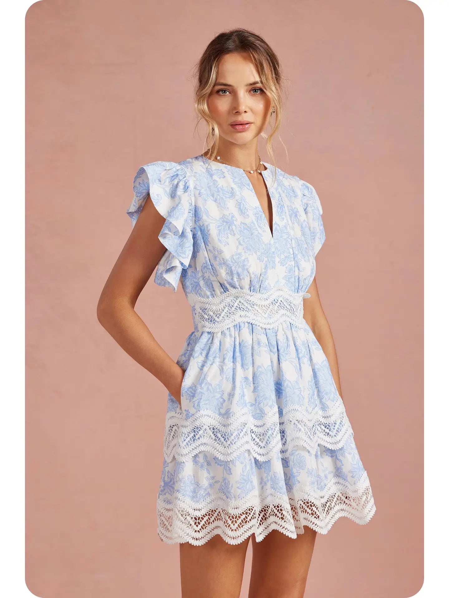 Botanical Embroidered Dress
