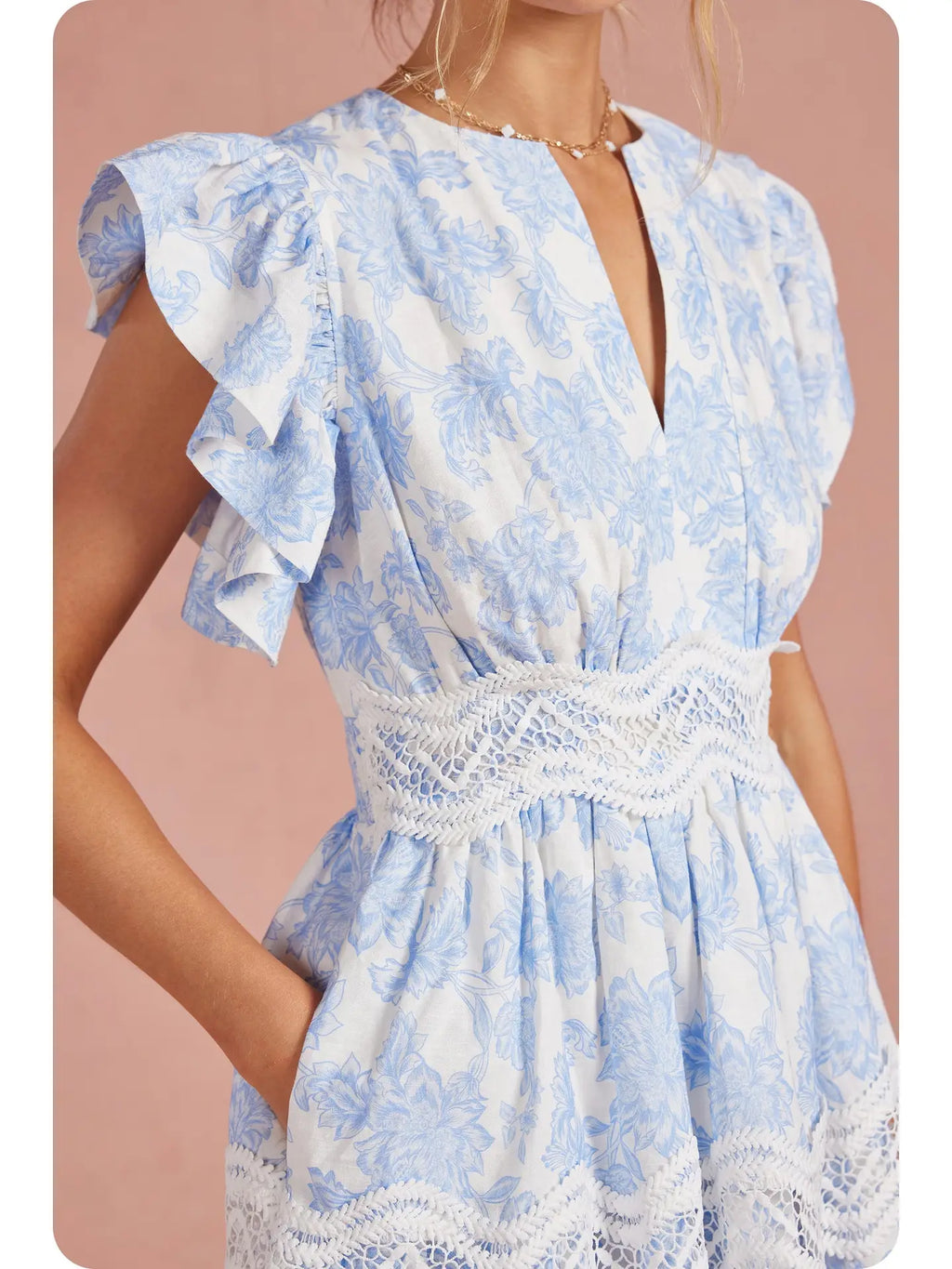 Botanical Embroidered Dress