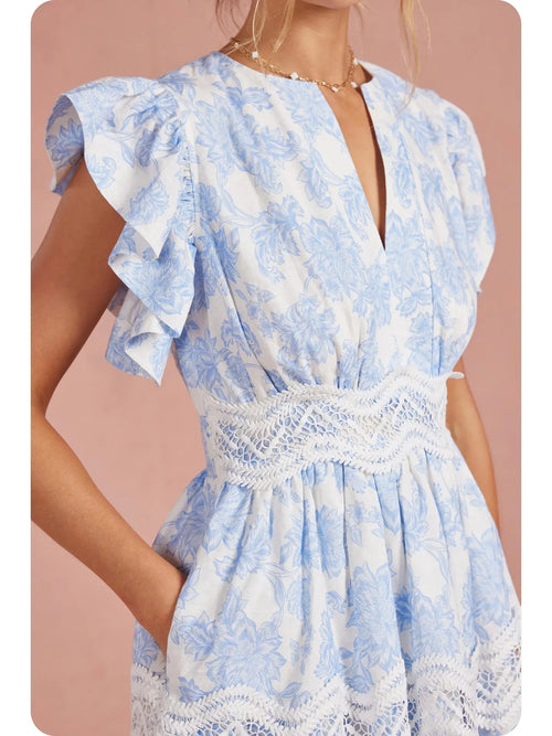 Botanical Embroidered Dress