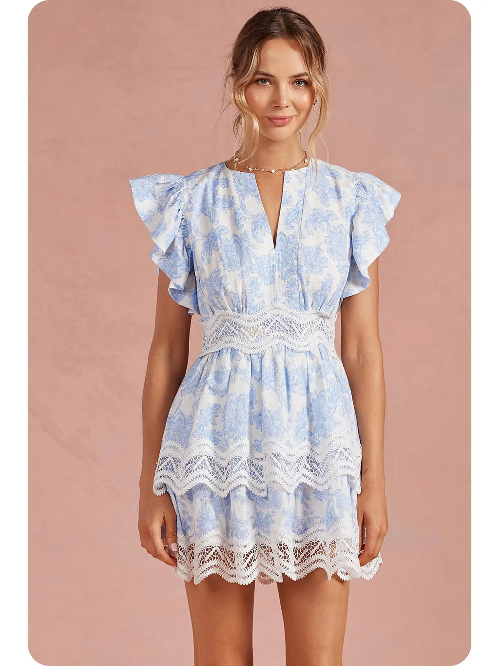 Botanical Embroidered Dress