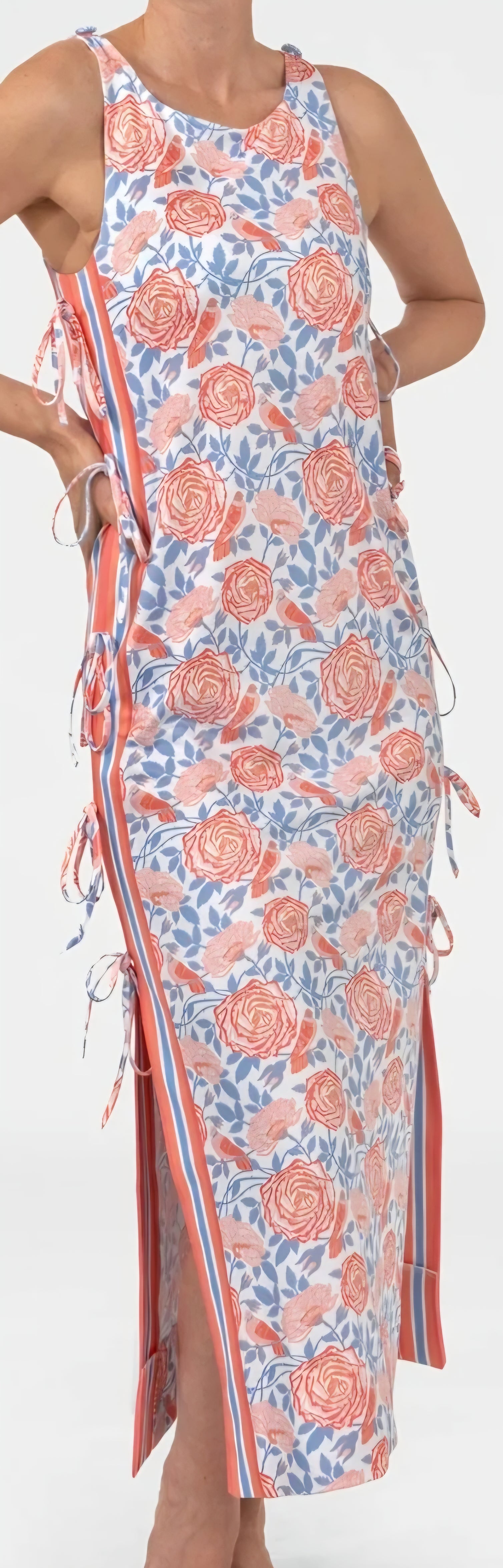 Tie Dress Smell the Roses