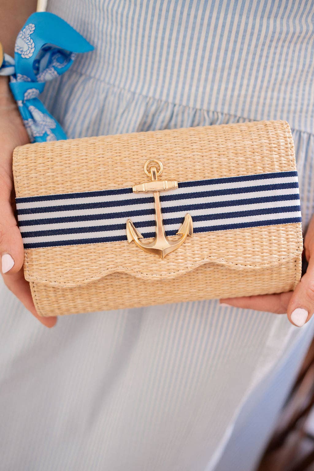 Ruby Straw Scalloped