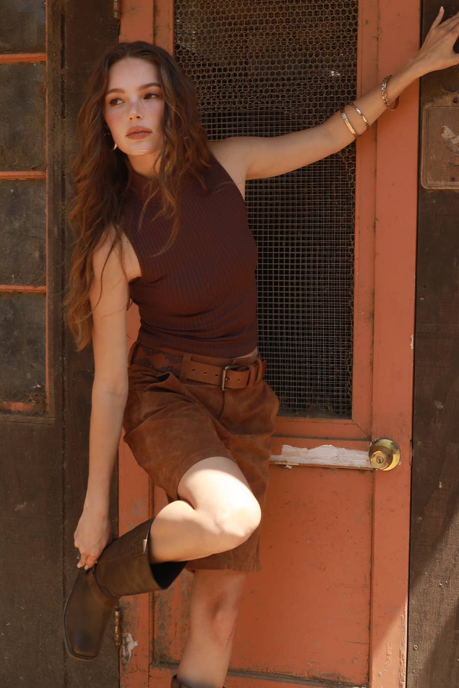 Wide Ribbed Sleeveless Top