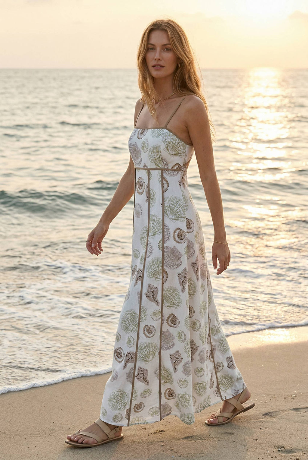 Kelsey seashell maxi dress
