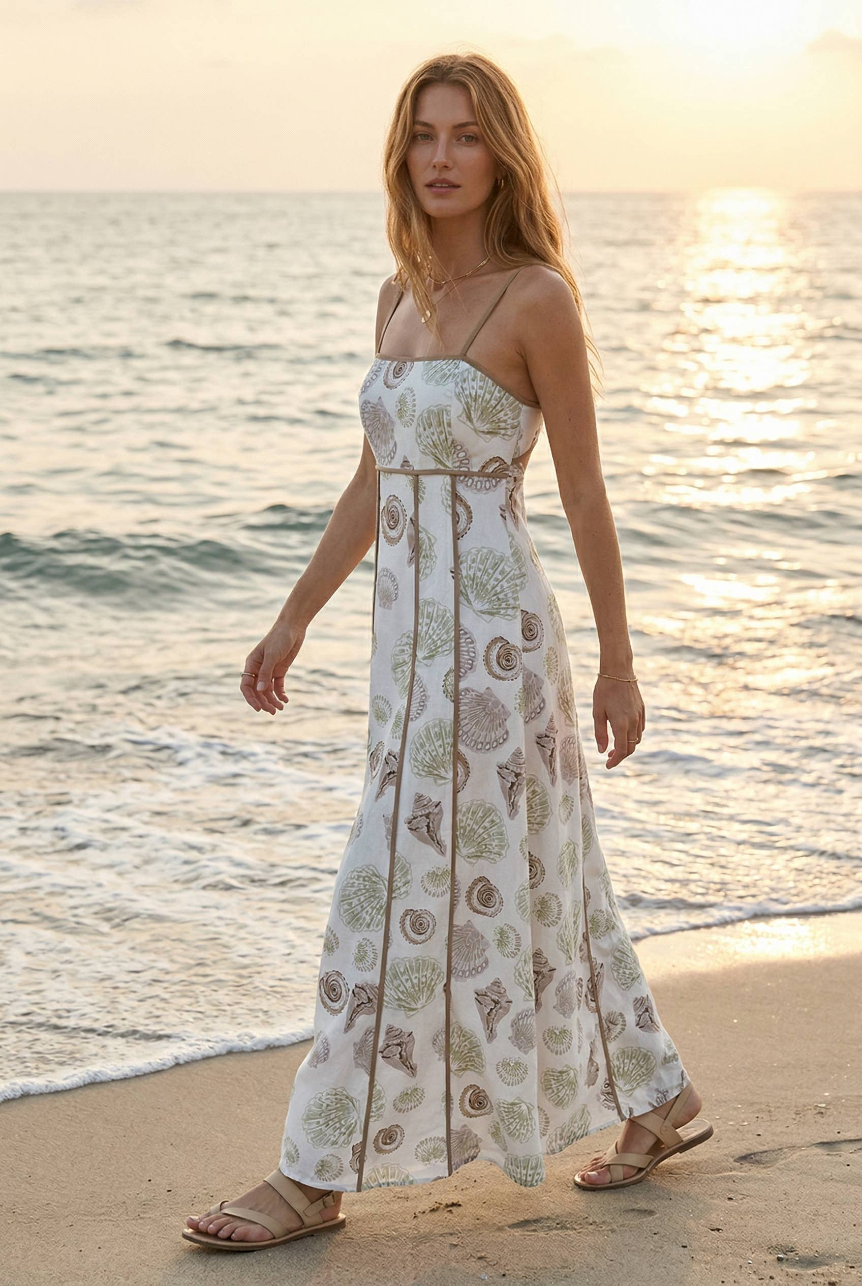 Kelsey seashell maxi dress