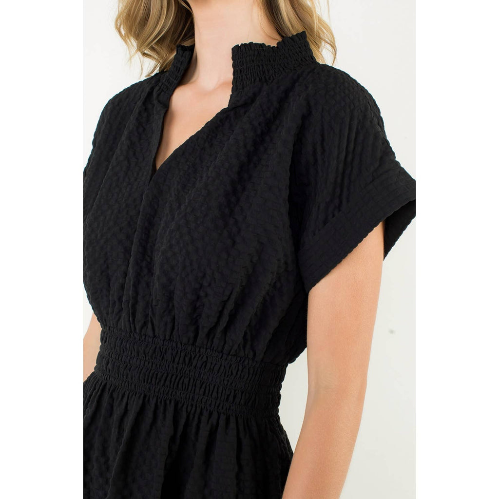 Crinkle Smocked Waist Dress