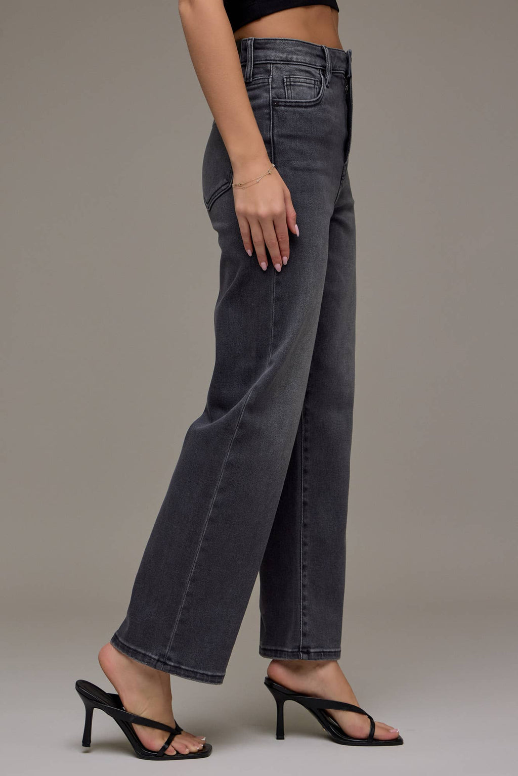 Charcoal Wash Clean Wide Straight