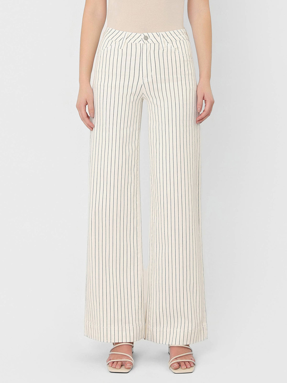 Full Length Stripe Wide Leg