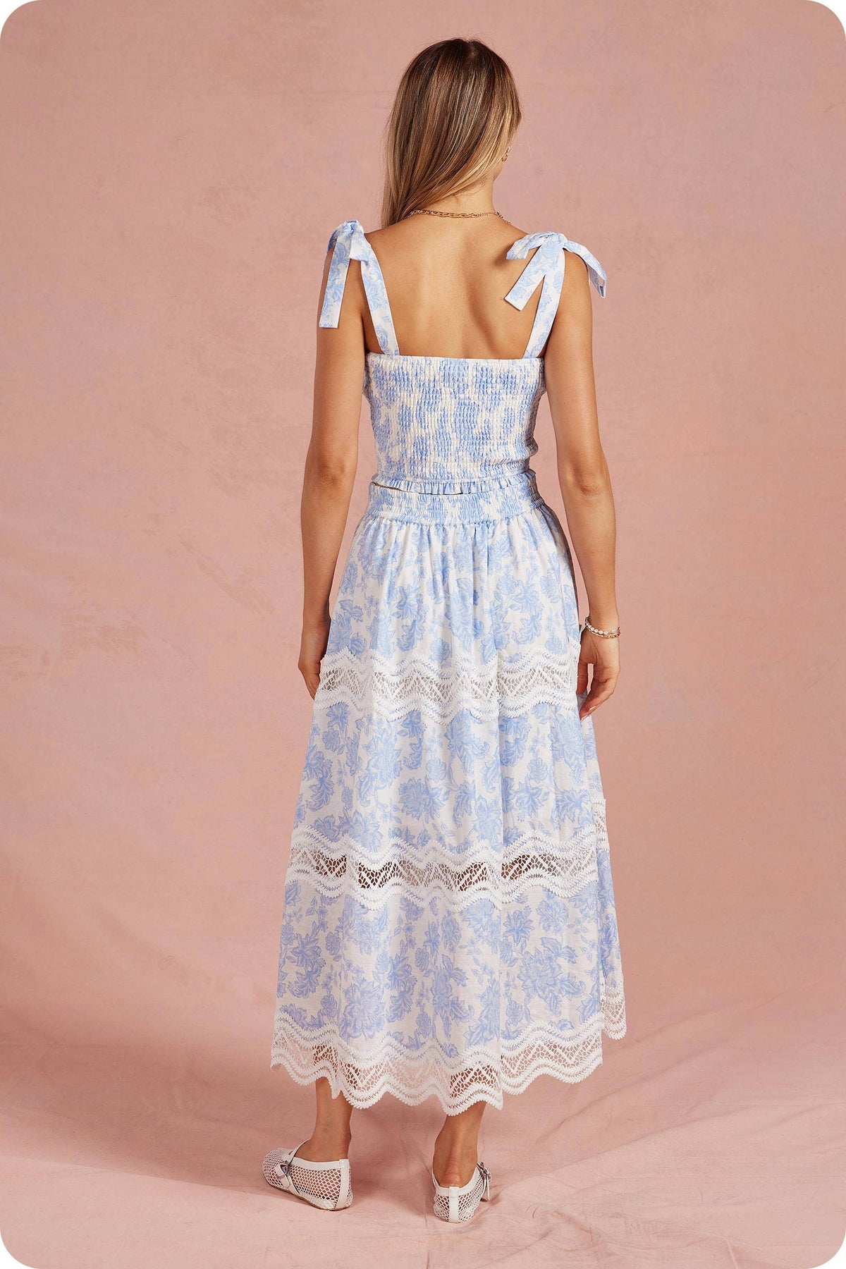 Botanical Garden Midi Skirt Set
