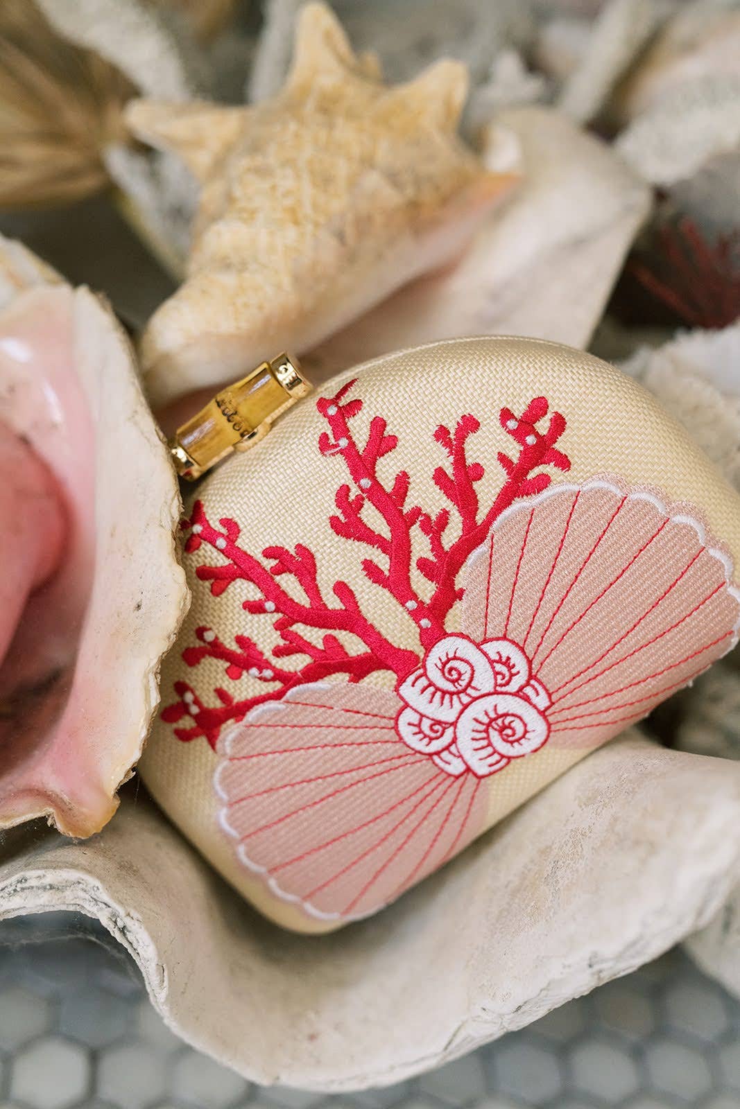 Embroidered - Clutch