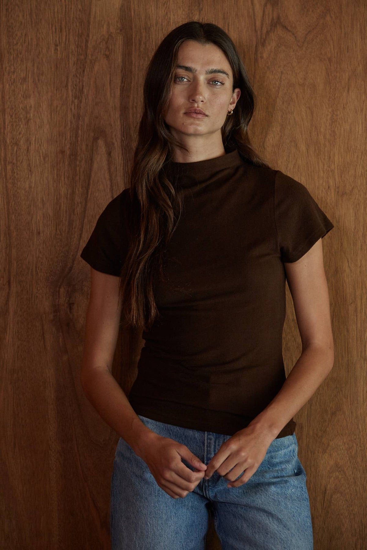 Knit Mock Neck Top