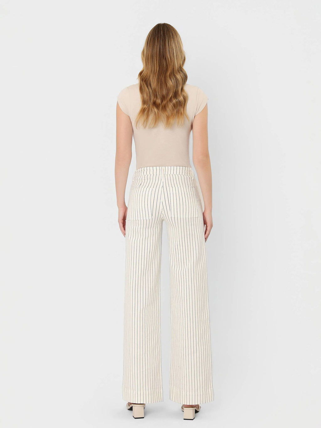 Full Length Stripe Wide Leg