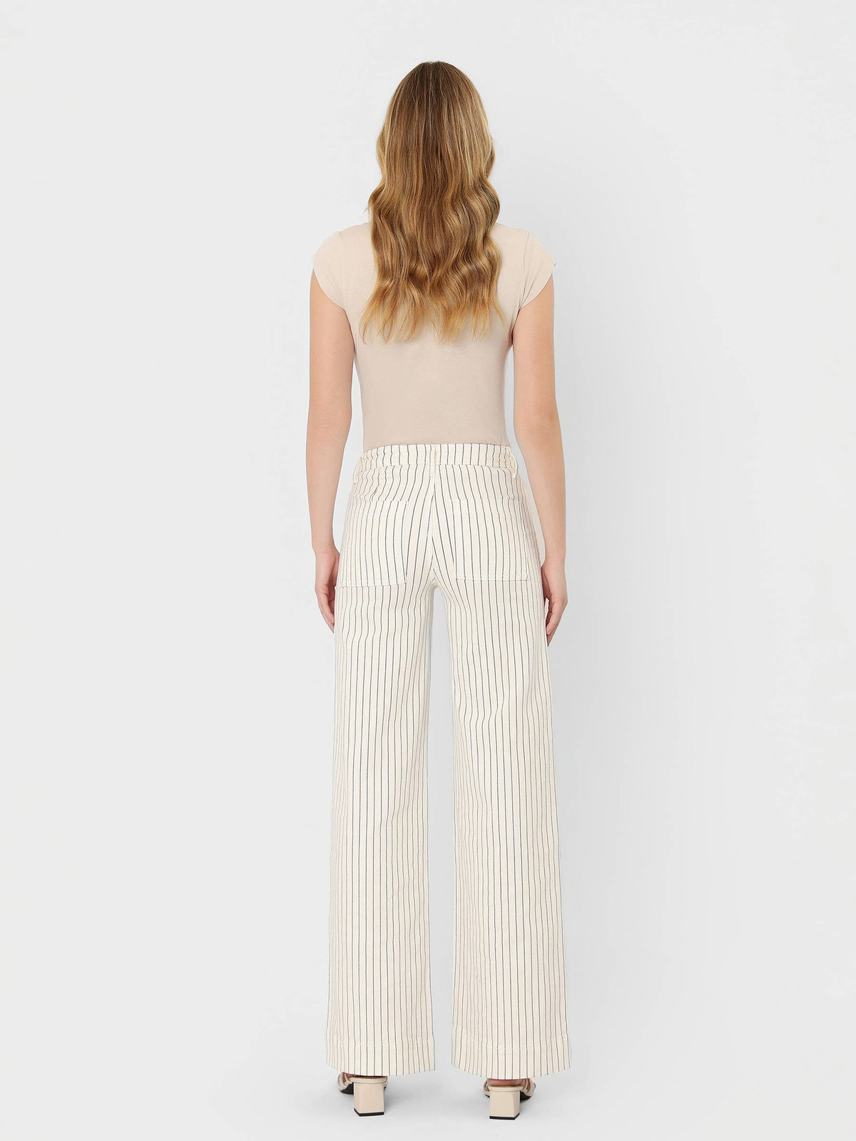 Full Length Stripe Wide Leg