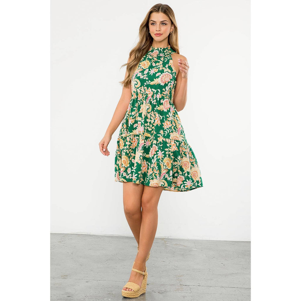 Halter Floral Dress