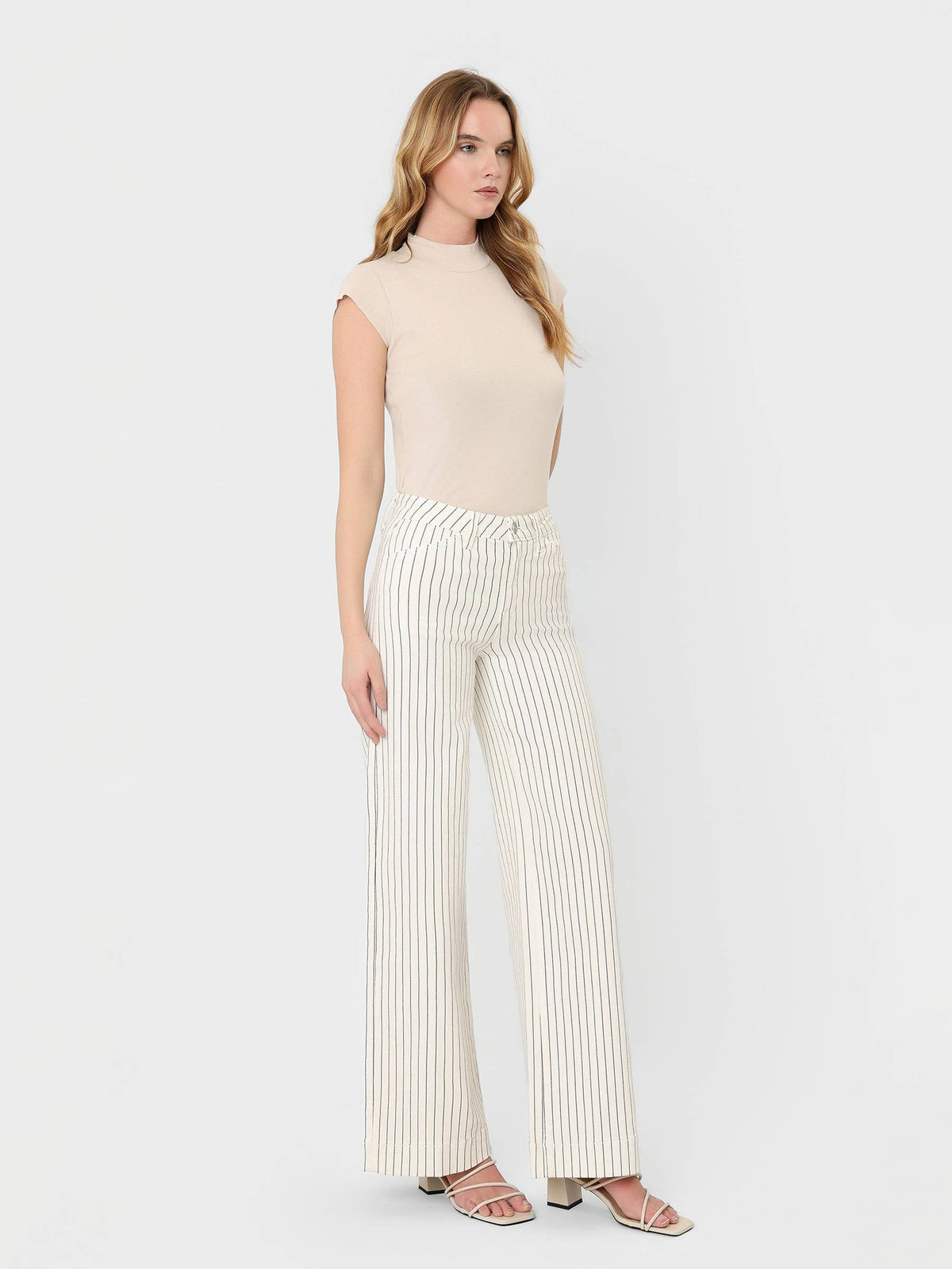 Full Length Stripe Wide Leg