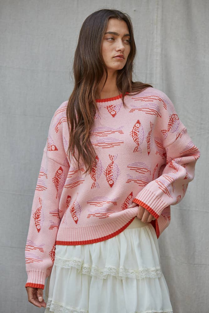 Marley Fish Knit Sweater