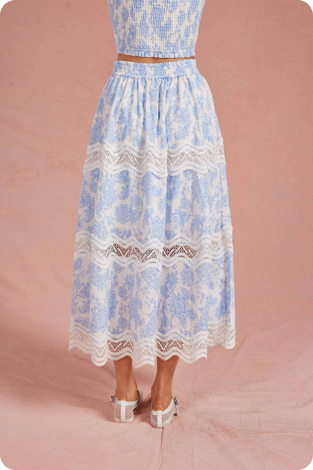 Botanical Garden Midi Skirt Set