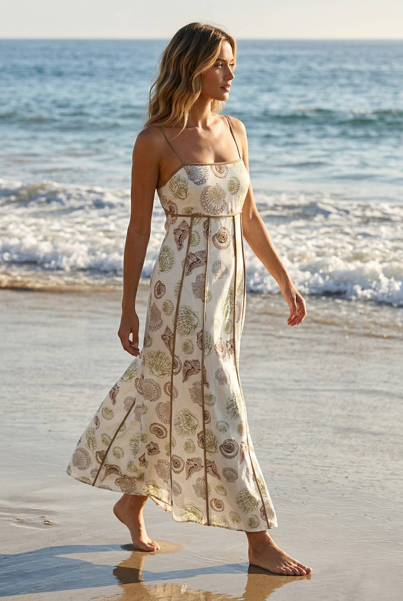Kelsey seashell maxi dress
