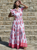 Paulina Dress Cherry Pink