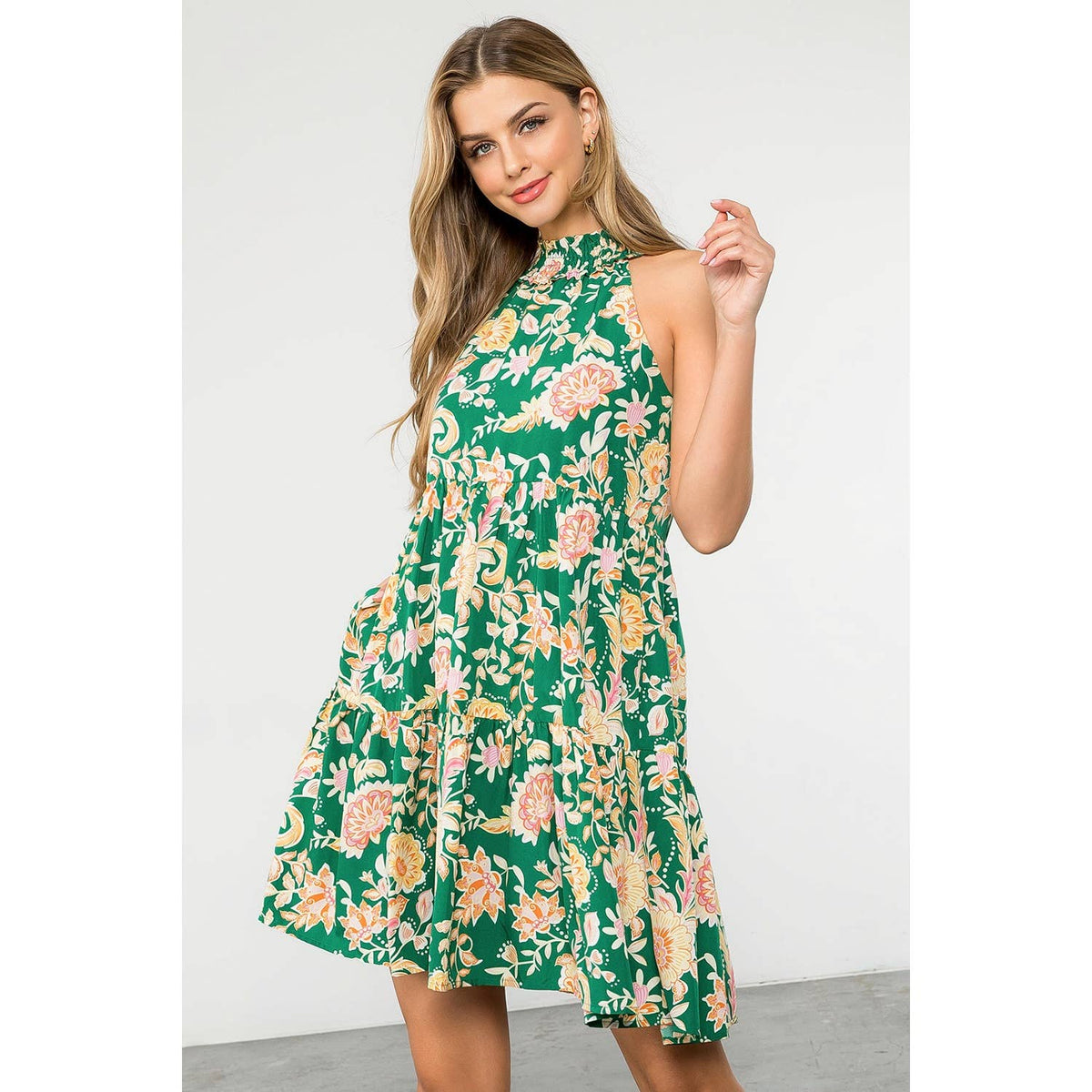 Halter Floral Dress
