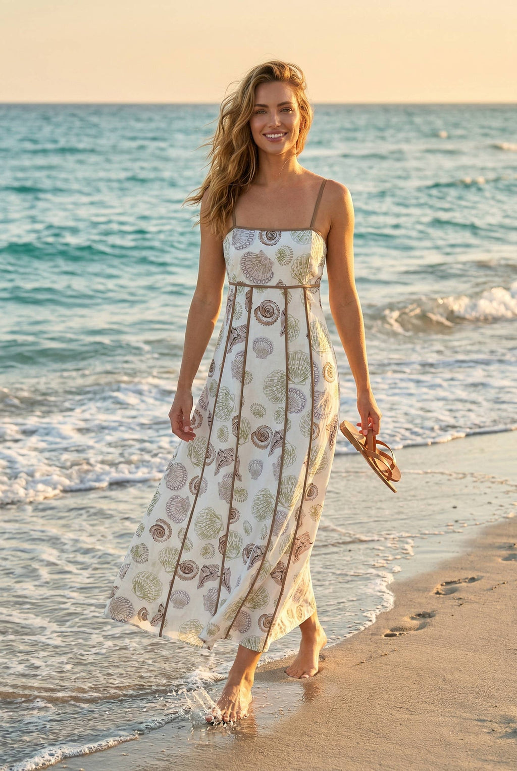 Kelsey seashell maxi dress